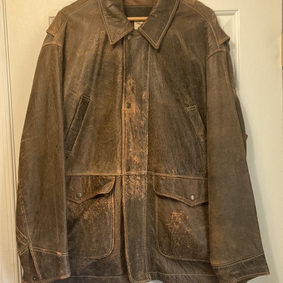 Michael Hoban Vintage Distressed Leather Jacket - Picture 6 of 10